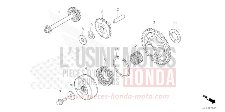 STARTING CLUTCH for CB1000F "Big One" MAT IRIDIUM GRAY METALLIC (NHC64) from 2025
